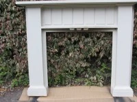 Late 19C wooden fireplace surround