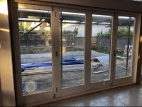 Bifold doors wooden 3400mm W x 2100mm H