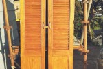 Wooden slat wardrobe/cupboard doors