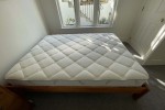 Double bed base and mattress