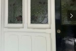 Stained glass wi down and door