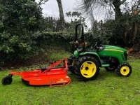 Tractor and mower