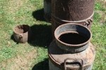 Antique milk drums x3