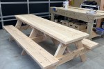 Marcrocarpa picnic table