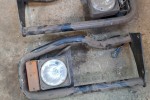 Light brackets anti roll bar and a exhaust muffler