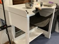 Double mattress, dresser, desk, Few smaller items, like luggage, shelv...
