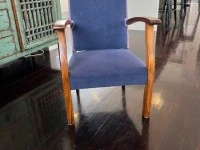 Blue antique kids chair