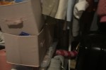 Boxes of clothes