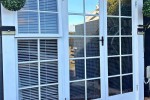 French doors, Single door, 4 small dining chairs