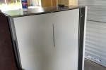 Queen bed and base, Fridge, Washing machine, Single bed