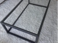 Glass top coffee table 130 x 75 x 50