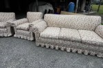 Sofa and two arm chairs
