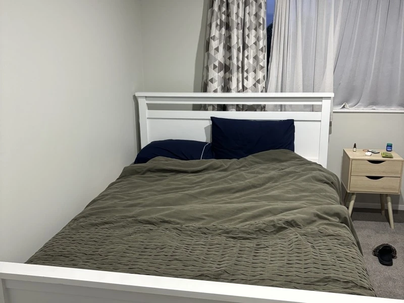 Queen Bed frame, Queen matress