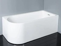 Back to wall bathtub, right hand corner