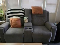 Double bed, Lazboy couches 2.5 seater and 2 seater, Dryer, Side tables...