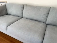 Nick Scali Sofa 2.5 seater & chaise - Arctic Blue