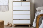 Queen bed, Tallboy drawers