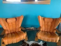 Pacific Green Leather chair, Pacific Green Leather chair