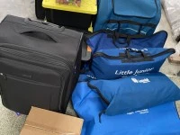 42 inch TV in bag x 1, Medium plastic boxes x 3, Small plastic box x 1...