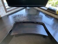 Large Solid Timber Veneer Desk