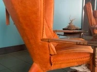 Pacific Green Leather chair, Pacific Green Leather chair