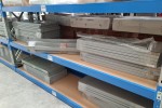 Steel racking/shelves and 2 pallets of steel shelving, Standard Pallet...