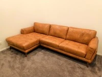 Luca Hendrix II Leather sofa 3 seater