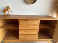 Solid Oak Mid Century Sideboard