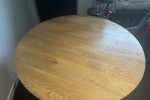 Oak Round Dining Table by Thread Design