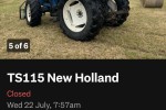 2001 TS115 NEW holland tractor
