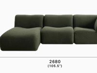 One sofa with chaise