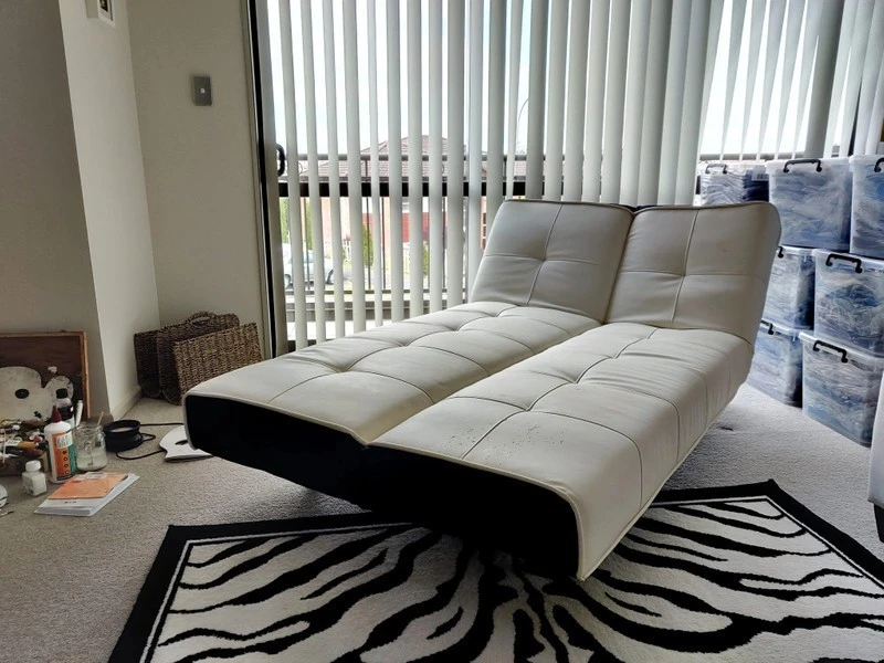 Leather Configurable Sofa Bed
