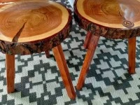 Coffee table, Stools, Concrete side table, Sewing machine side table, ...