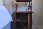 Antique French Walnut Bedside Cabinets with Marble Top (2)
