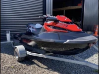 Small boat JetSki on trailer