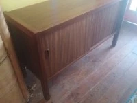 ## vintage mid century wooden sideboard ##