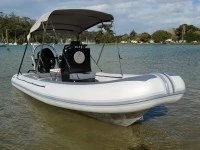 Inflatable boat Rigid inflatable on trailer