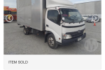 HINO box body truck, starts and runs