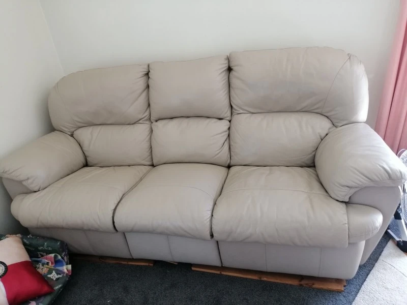 Queen bed, 3 seater couch heavy