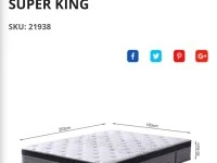 Double bed & Mattress, Superking mattress