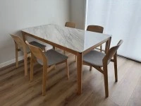 1 dining table, Dining chairs 5