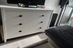 1 Double bed And Double mattress, 1 Sofa bed, 1 coffee table, 3 tier w...