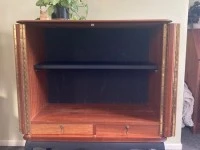 Cabinet with burl feature