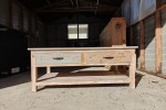 Recycled fir tree coffee table
