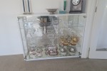 Glass Display Cabinet, Painting 1, Painting 2