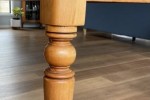 Restored Kauri Dining Table + 4 Chairs