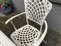 Patio / Outdoor Cast Iron Table & Chairs - 6 Seater