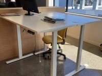 2 x Height adjustable Office Desks, 2 x Height adjustable Office Desks...