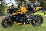 Motorcycle triumph street triple