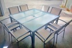 Outdoor furniture - table and 8 chairs